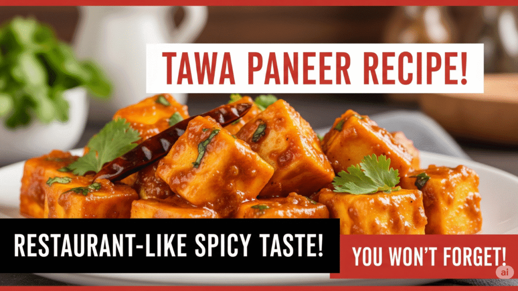 Tawa Paneer Recipe झटपट तैयारी (Quick Preparation)