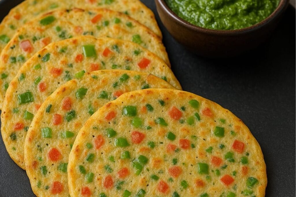 सूजी चीला हेल्दी और चटपटा स्नैक जो सब्जियों
